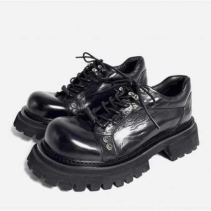 Pleated Metallic Casual Shoes【TR3408】
