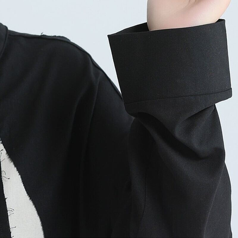 Ruffle Cut-Off Collared Shirt【TR3126】