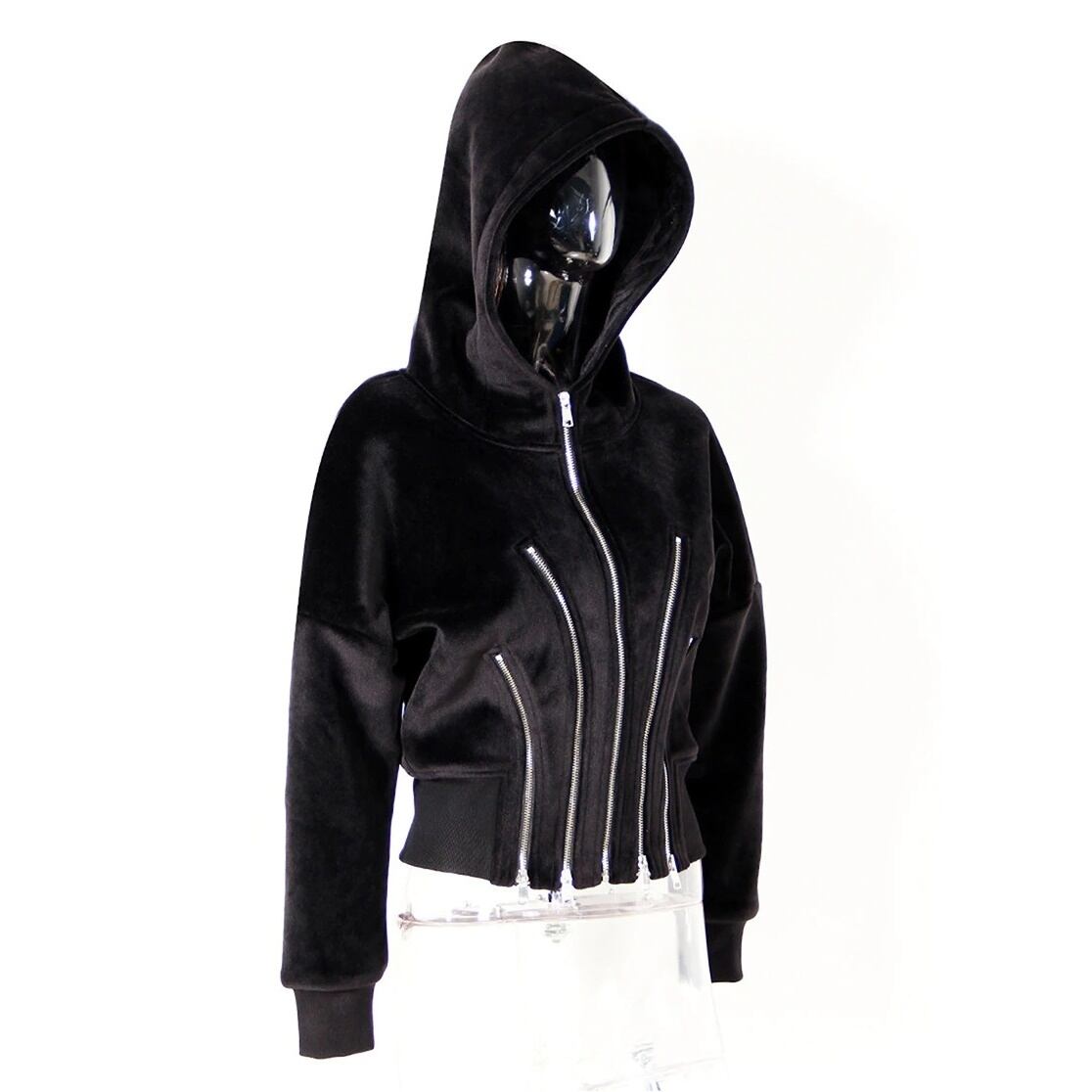 〈Unisex〉High Irregular Velvet Jacket【TR1229】