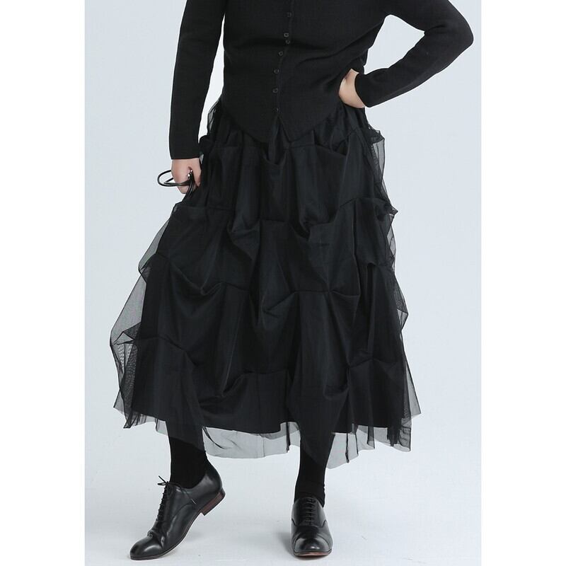 Asymmetry Tulle Skirt【TR3162】