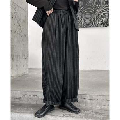 Stripe Wide-Leg Pants【TR3198】