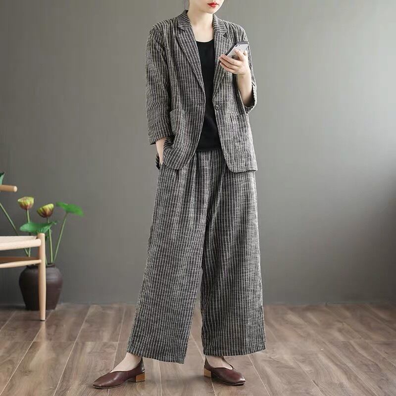 Wild Wide Leg Pants Setup【TR2848】
