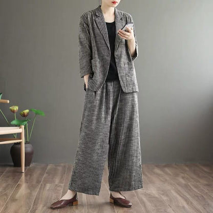 Wild Wide Leg Pants Setup【TR2848】