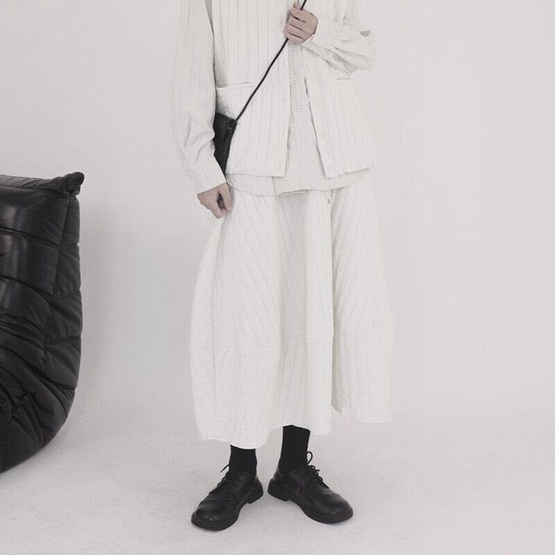 Quilting Crumply Skirt【TR3158】
