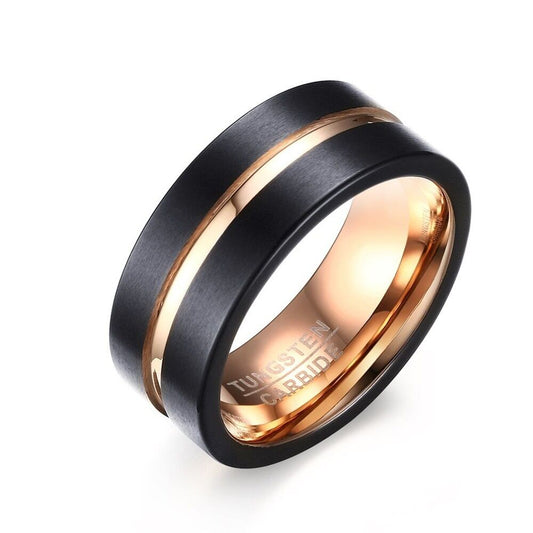 Stainless Sophisticated Ring 8mm【TR2761】
