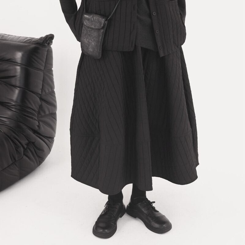 Quilting Crumply Skirt【TR3158】
