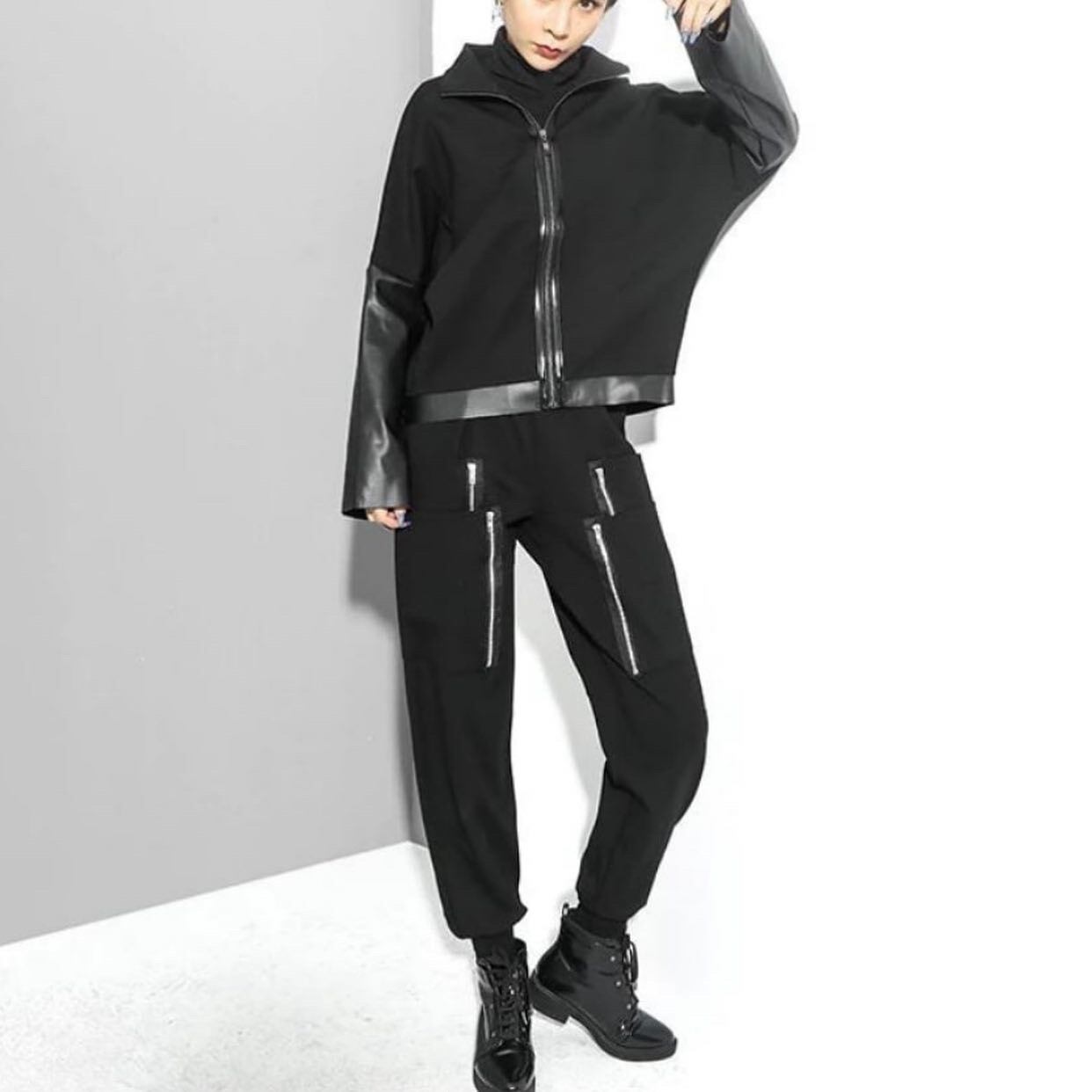 Pu Leather Mode Jacket【TR1407】