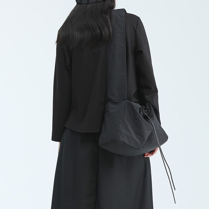 Asymmetry Side-Pleats T-Shirt【TR3148】