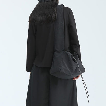 Asymmetry Side-Pleats T-Shirt【TR3148】