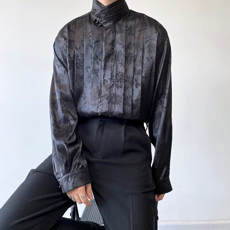 Glossy Flower Slice Shirt【TR3070】