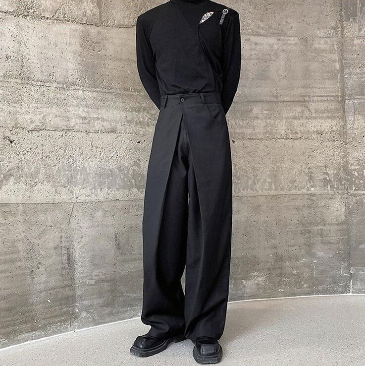 Layered Waist Wide Pants【TR3304】