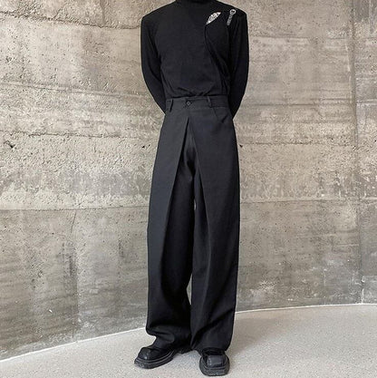 Layered Waist Wide Pants【TR3304】