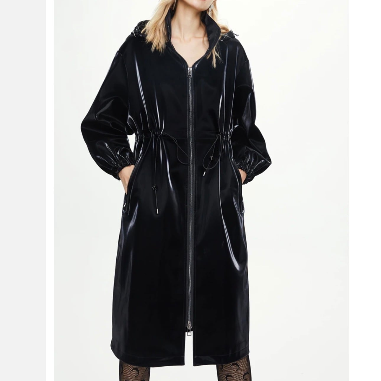 〈Unisex〉Patent Leather Windbreaker【TR1178】