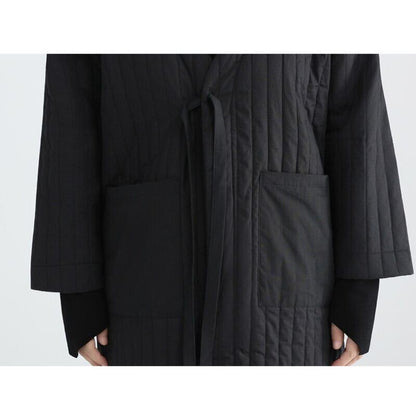 Long V-Neck Pleats Jacket【TR3260】