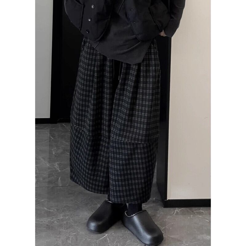 Barrel Plaid Pants【TR3191】