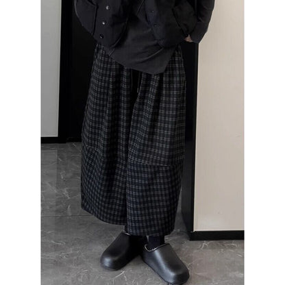 Barrel Plaid Pants【TR3191】