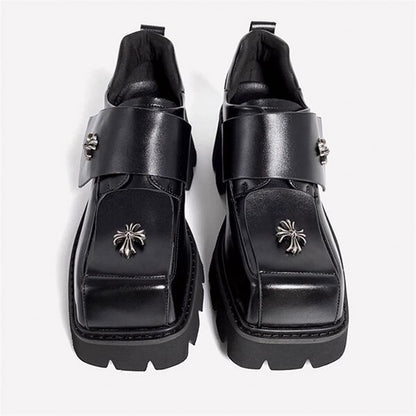 Metallic Cross Pattern Shoes【TR3404】