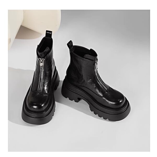 Front Zipper Martin Boots【TR3385】