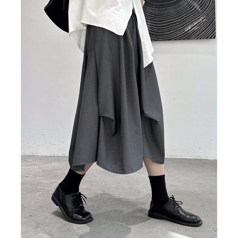 Drape High-Waist Skirt【TR3155】