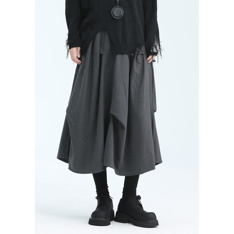 Asymmetru Wool Skirt【TR3151】