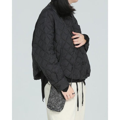 Quilting Drawstring Jacket【TR3253】