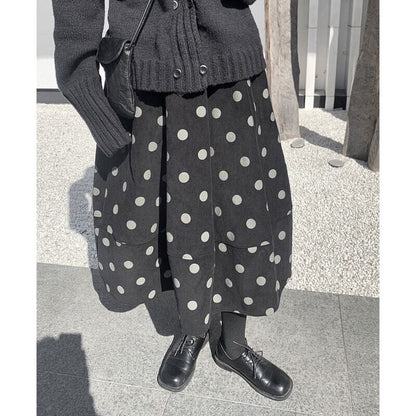 Tiered Corduroy Skirt【TR3152】