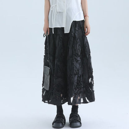 Flower Mesh Skirt【TR3181】