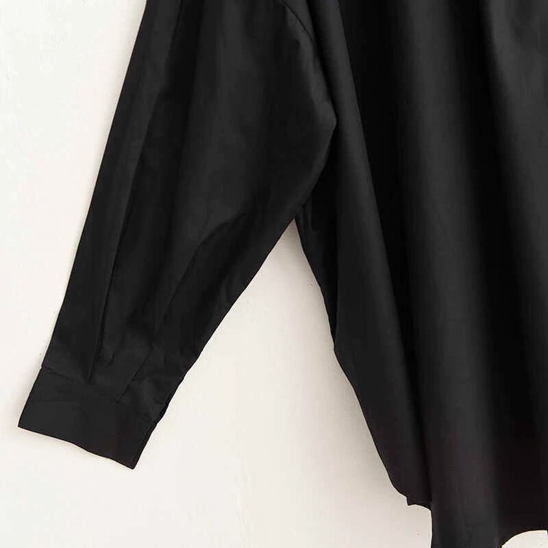 〈Unisex〉Decorative Stand Collar Blouse Shirt【TR1231】