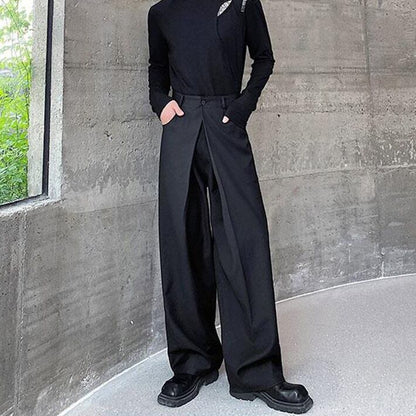 Layered Waist Wide Pants【TR3304】