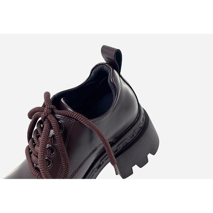 Metallic Square Foam Derby Shoes【TR3411】