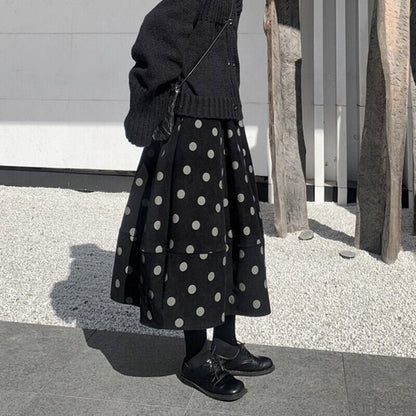 Tiered Corduroy Skirt【TR3152】