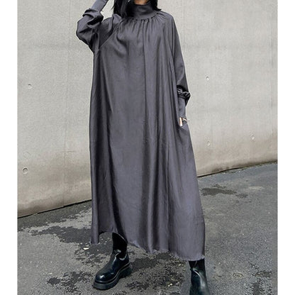 Shadow High-neck All-in-one Dress【TR0474】