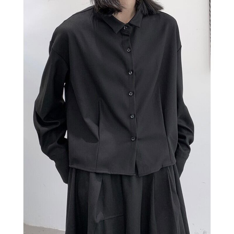 Tac Balloon-Sleeve Collared Shirt【TR3105】