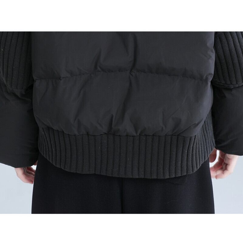 High-Neck Zip Knit Jacket【TR3259】