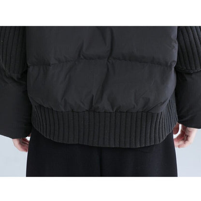 High-Neck Zip Knit Jacket【TR3259】