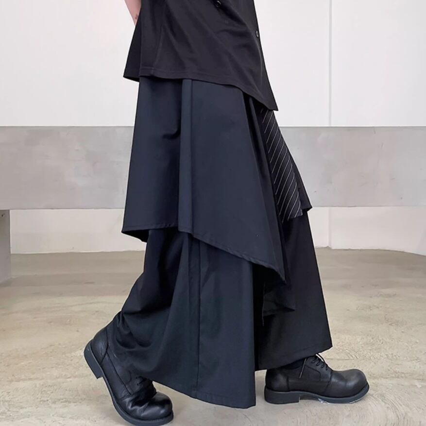 Irregular Design Wide Pants【TR3312】