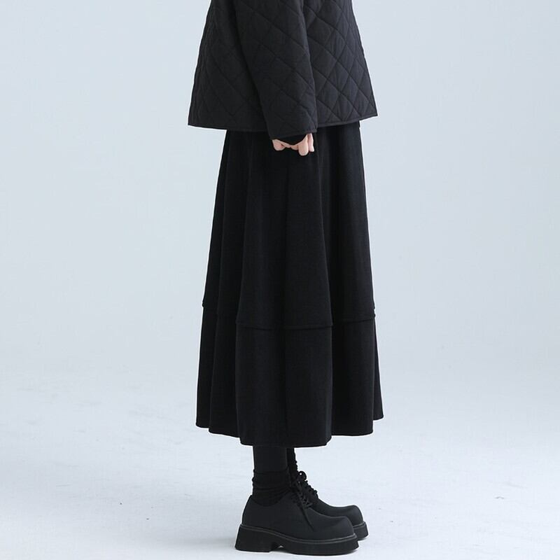 Tiered A-Line Simple Skirt【TR3169】