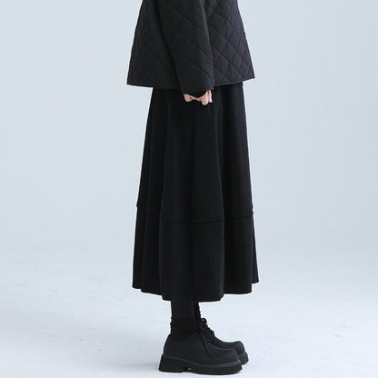 Tiered A-Line Simple Skirt【TR3169】