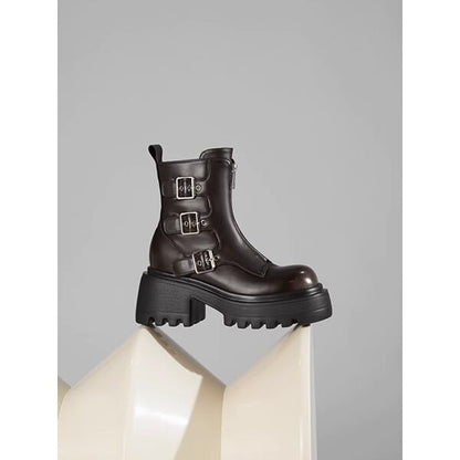 Metal Belt Martin Boots【TR3389】