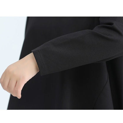 Asymemtry Mock-Neck Flare T-Shirt【TR3150】