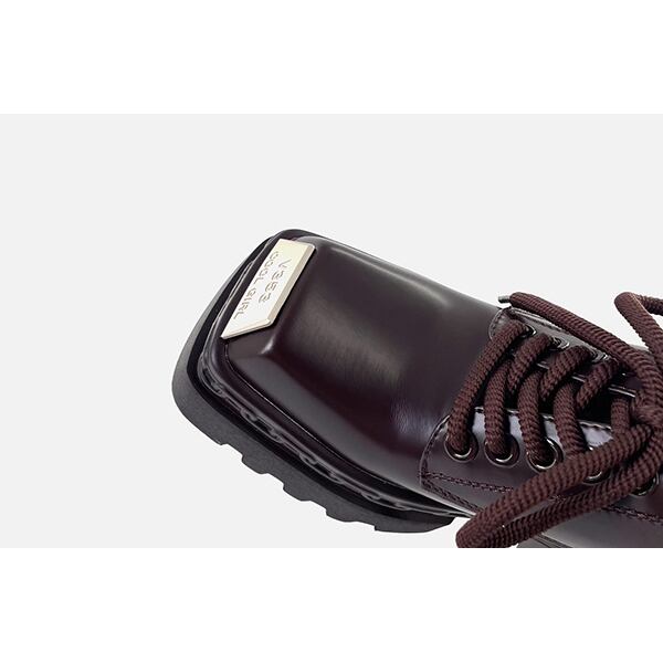 Metallic Square Foam Derby Shoes【TR3411】