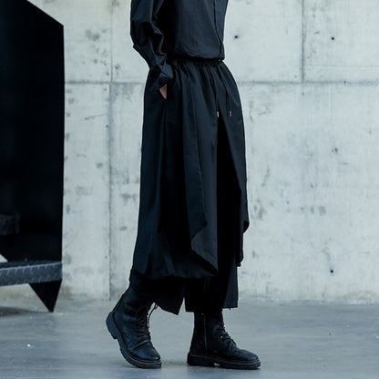 Layered-look Cropped Pants【TR3299】