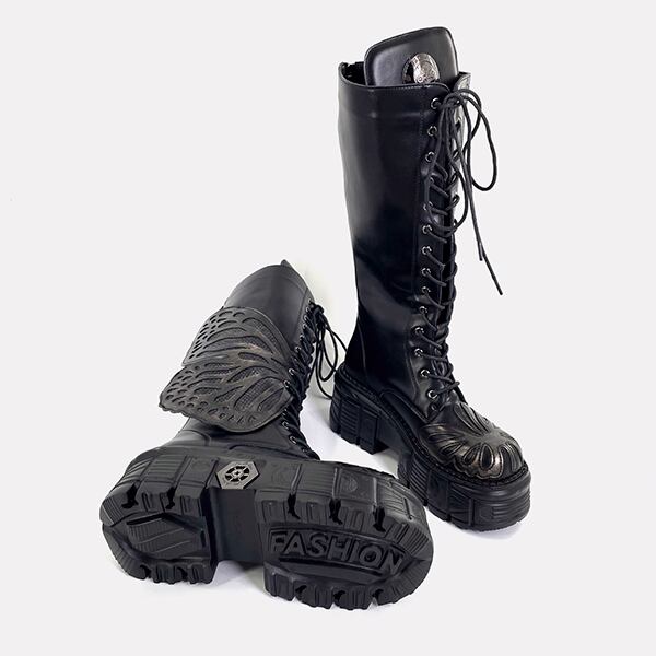 Metallic Butterfly Boots【TR3386】