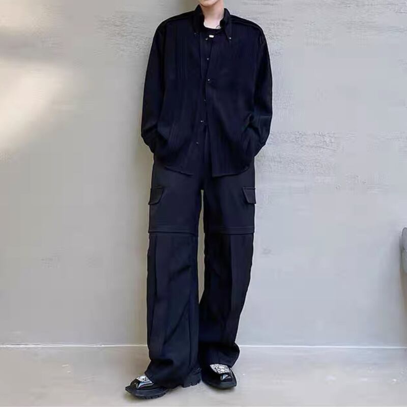 Modern Tuck-Pleat Collared Shirt【TR3340】