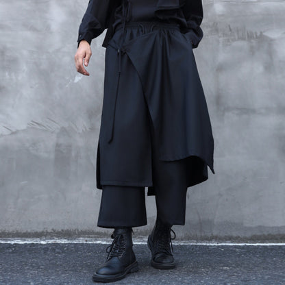 Wrap Design Ankle Pants【TR3308】