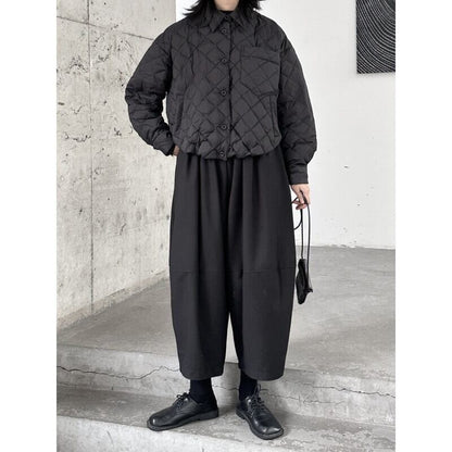 Quilting Polo-Neck Jacket【TR3247】