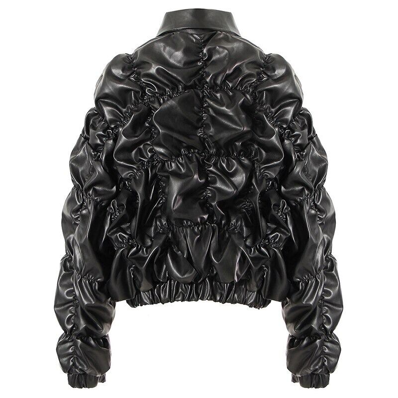 Bubble Fit Black Jacket【TR1108】