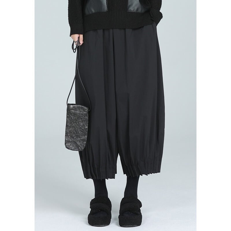 Cropped Gather Pleats Pants【TR3205】