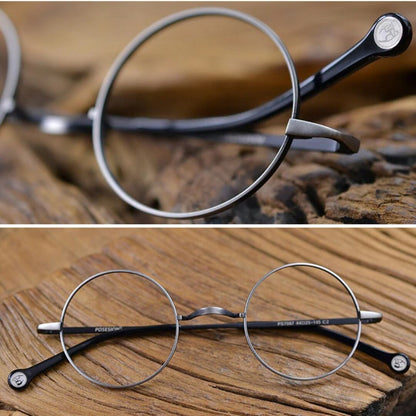 Vintage Round Metal Frame Glasses【TR2569】