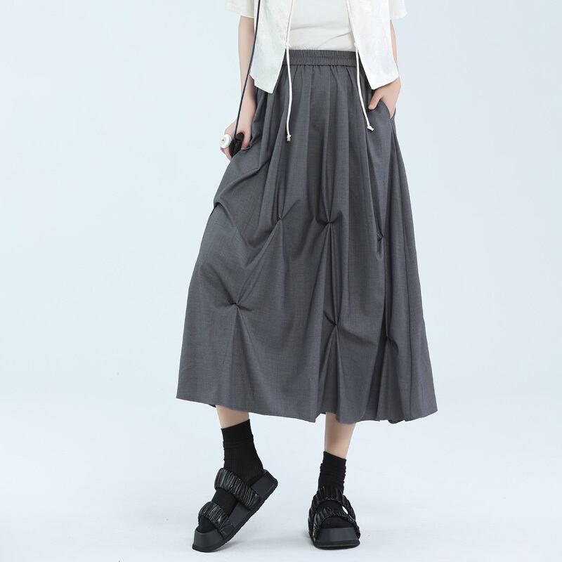 Asymmetry Drape Skirt【TR3174】